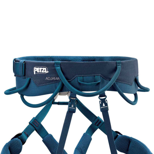 petzl mens adjama climbing harness 2021 adjustable leg blue 5