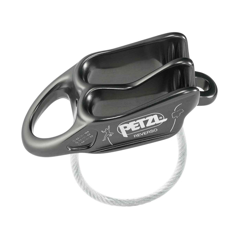Load image into Gallery viewer, petzl reverso climbing belay device gray
