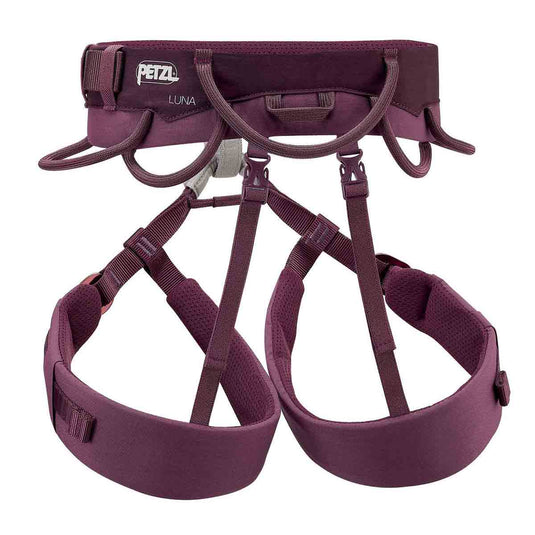 petzl womens luna climbing harness 2021 adjustable leg violet 2