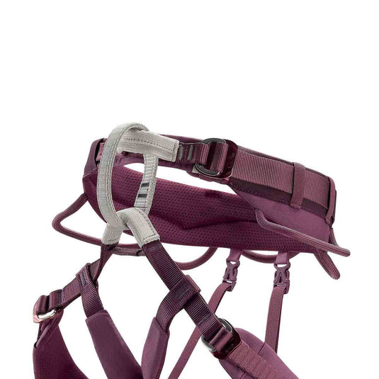 petzl womens luna climbing harness 2021 adjustable leg violet 3