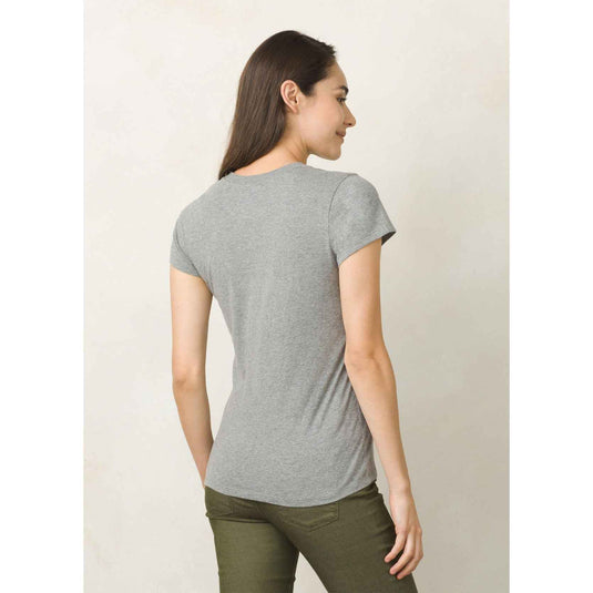 prana climbing tee womens gravel back