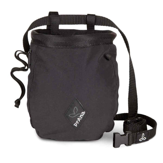 prana solid chalk bag black