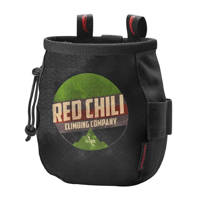 Load image into Gallery viewer, red chili climbing chalkbag giant chalkbag green climbing company
