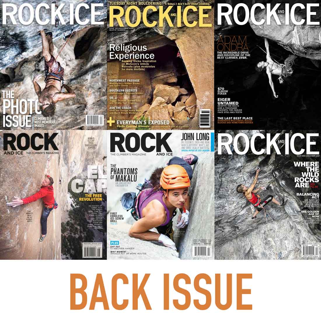 Back Issues of Rock and Ice Magazine Monthly Addition – Mountain