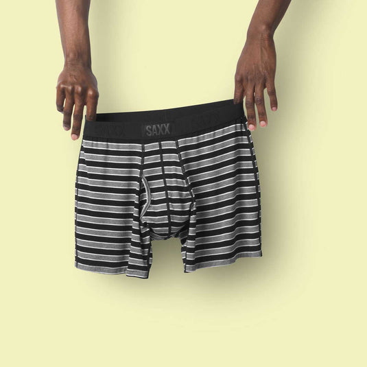 saxx underwear ultra boxer brief fly black crew stripe 1