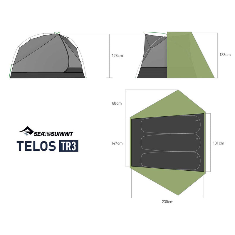 Load image into Gallery viewer, sea to summit telos TR3 ultralight backpacking tent 10
