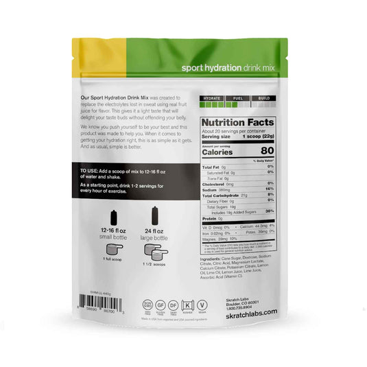 skratch labs sport hydration drink mix 20 serve lemon lime 2