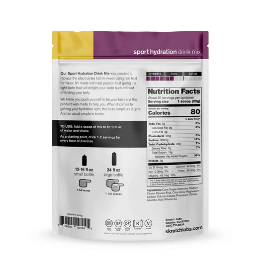 skratch labs sport hydration drink mix 20 serve lemon passion fruit 2