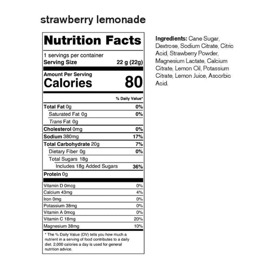 Sport Hydration Drink Mix, Strawberry Lemonade, 20-Serving Resealable Pouch