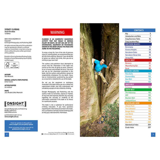 sydney climbing guide book 1st edition onsight photography simon carter 2