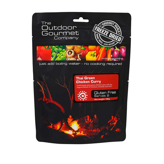the outdoor gourmet company thai green chicken curry