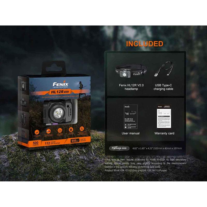 Load image into Gallery viewer, HL12R V2.0 Headlamp - 500 lumen
