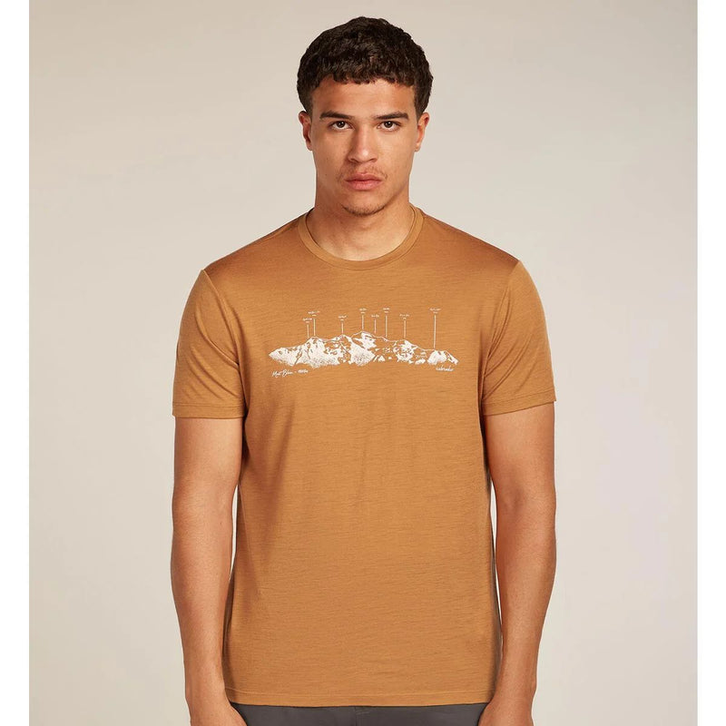 Load image into Gallery viewer, Mens Merino 150 Tech Lite SS Tee The Peaks
