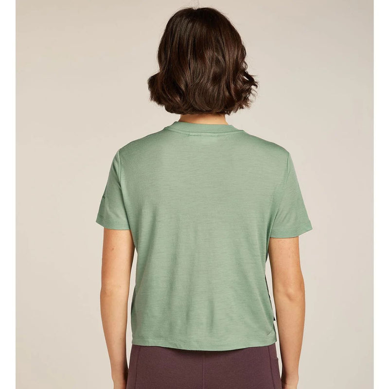 Load image into Gallery viewer, Womens Merino 150 Tech Lite SS Crop Tee The Climb
