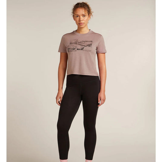 Womens Merino 150 Tech Lite SS Crop Tee The Climb