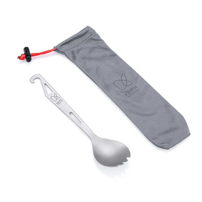 Load image into Gallery viewer, Keith Titanium Spork with Bottle Opener
