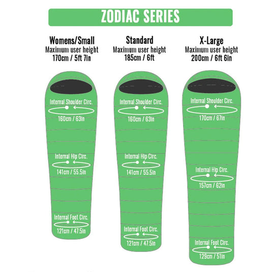 Mont Zodiac 350 6 to 1C Down Sleeping Bag Left Hand Zip