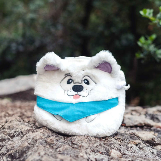 Samoyed Dog Rock Climbing Chalk Bag