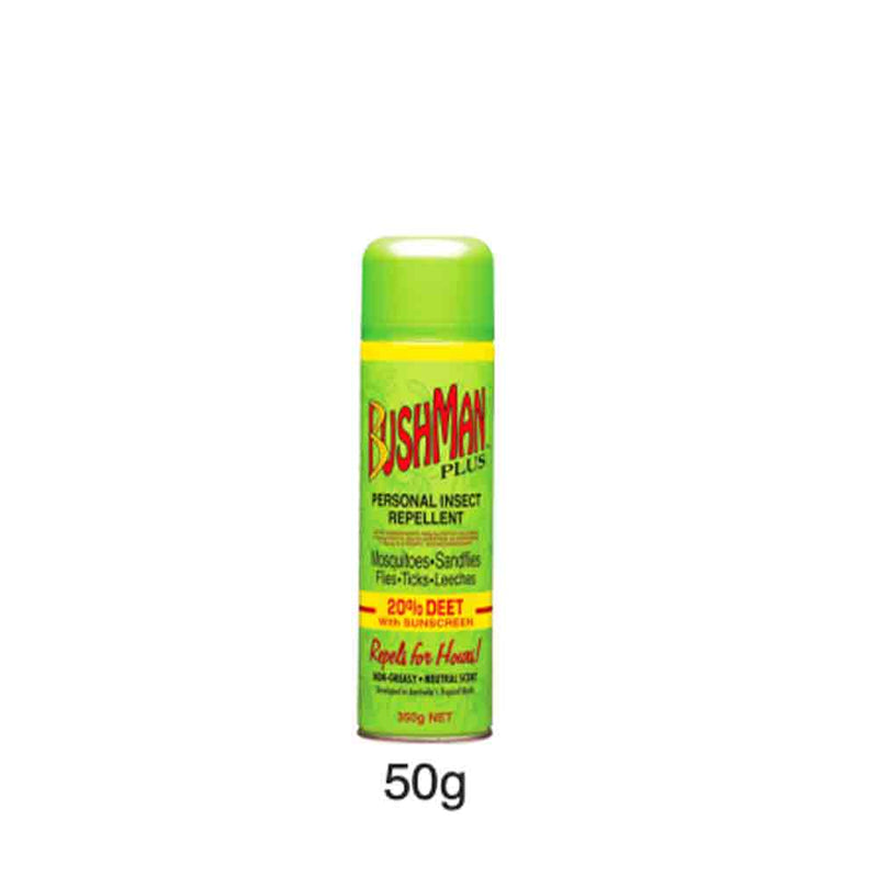 Load image into Gallery viewer, Bushmans Aerosol Plus with 20 Deet - 50g

