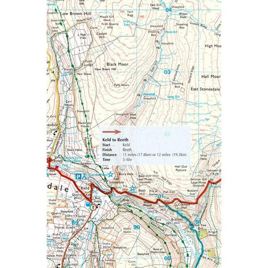 Coast to Coast Walk Topo Route Map Booklet