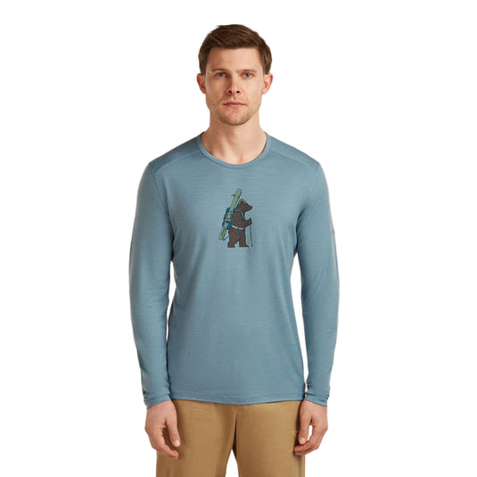 Icebreaker Mens 200 Oasis LS Crewe Bear Tour