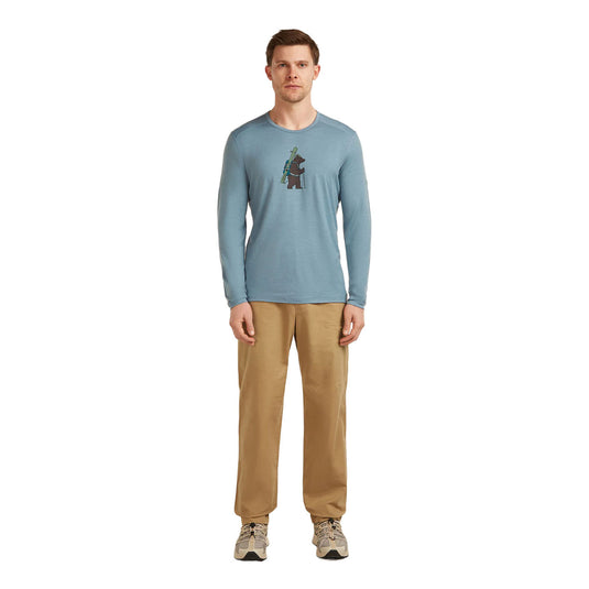 Icebreaker Mens 200 Oasis LS Crewe Bear Tour