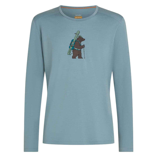 Icebreaker Mens 200 Oasis LS Crewe Bear Tour