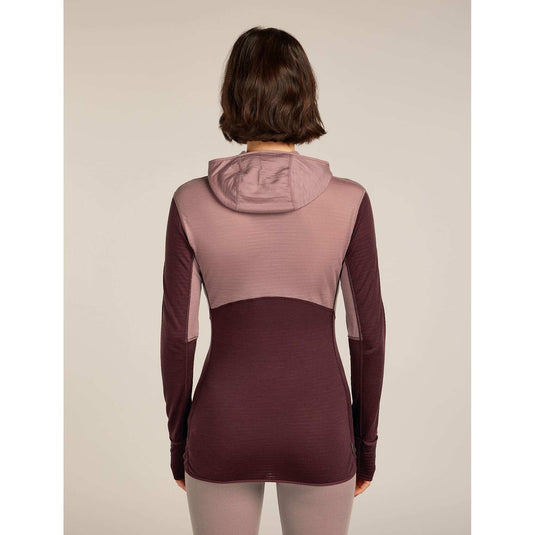Womens Merino Blend 200 RealFleece Descender LS Zip Hoodie