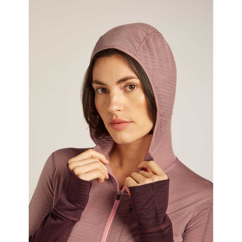 Load image into Gallery viewer, Womens Merino Blend 200 RealFleece Descender LS Zip Hoodie
