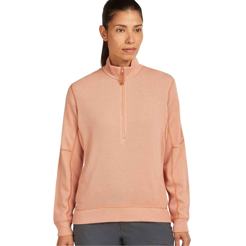Load image into Gallery viewer, Icebreaker Womens 260 Waffle Knit Wander LS Half Zip Top
