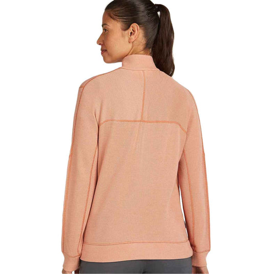 Icebreaker Womens 260 Waffle Knit Wander LS Half Zip Top