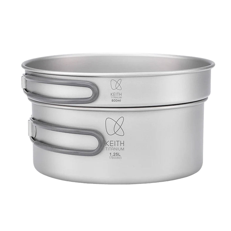 Load image into Gallery viewer, Keith 2-Piece Titanium pot and Pan Cook Set
