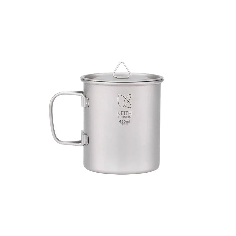 Load image into Gallery viewer, Keith Single-Wall Titanium Mug with Lid 450ml
