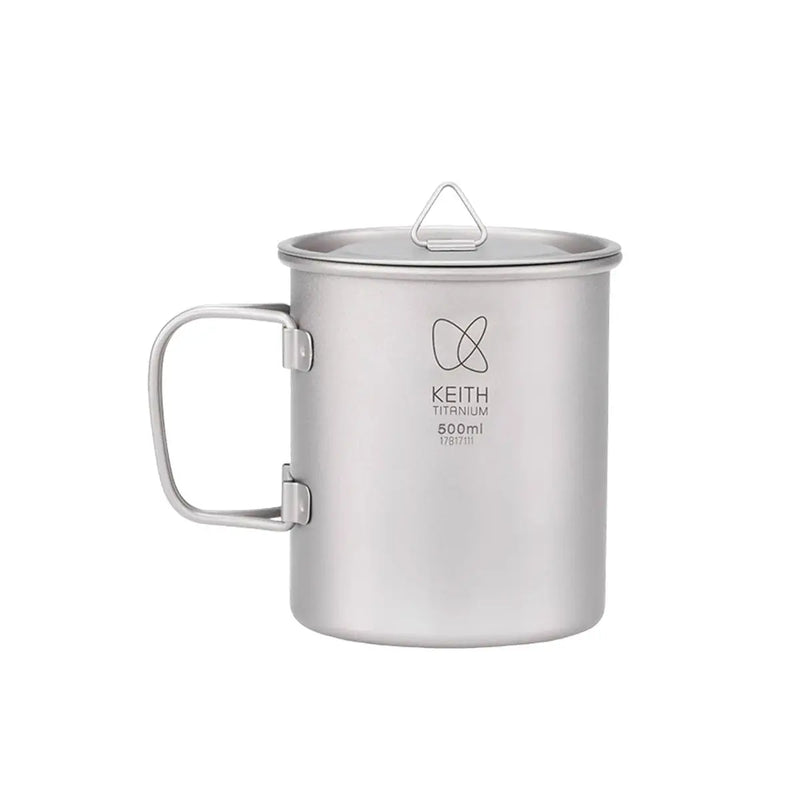 Load image into Gallery viewer, Keith Single-Wall Titanium Mug with Lid 500ml
