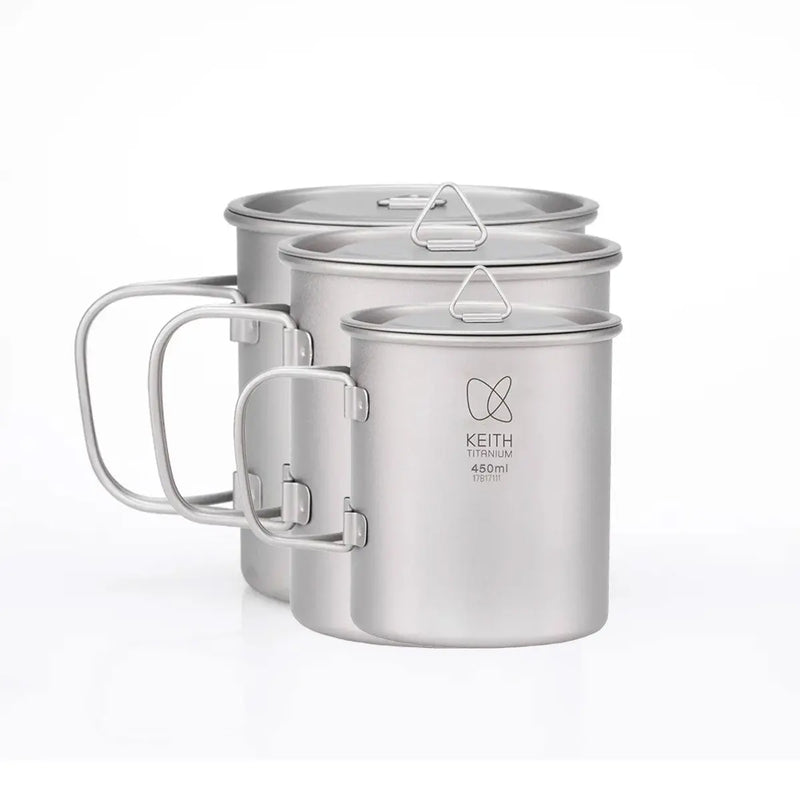 Load image into Gallery viewer, Keith Single-Wall Titanium Mug with Lid 
