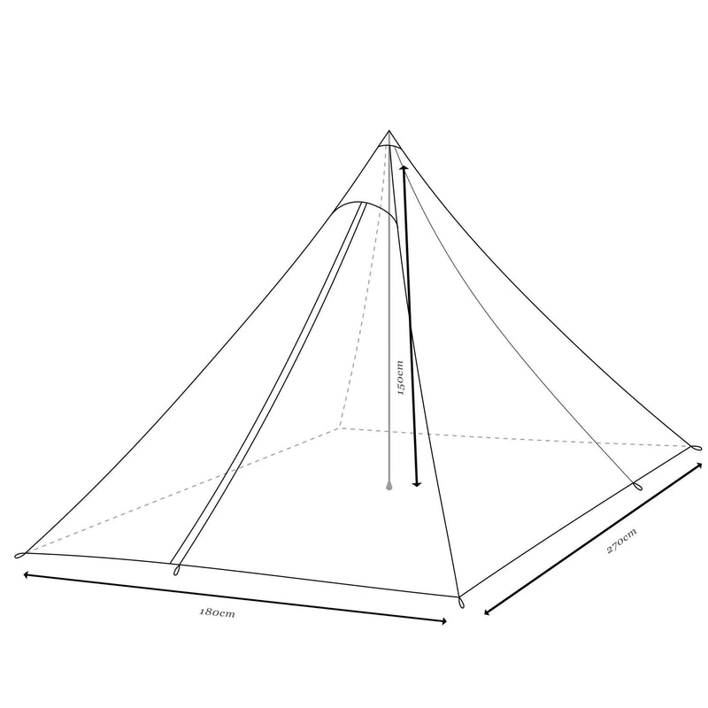 Load image into Gallery viewer, Hypermid 2 UL Pyramid Tent
