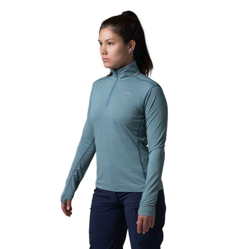 Load image into Gallery viewer, Mont Womens Sundance Longsleeve Zip Tee
