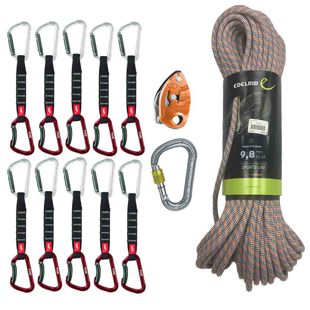 Edelrid Petzl & Fixe Sport Lead Climbing Package – Mountain Equipment