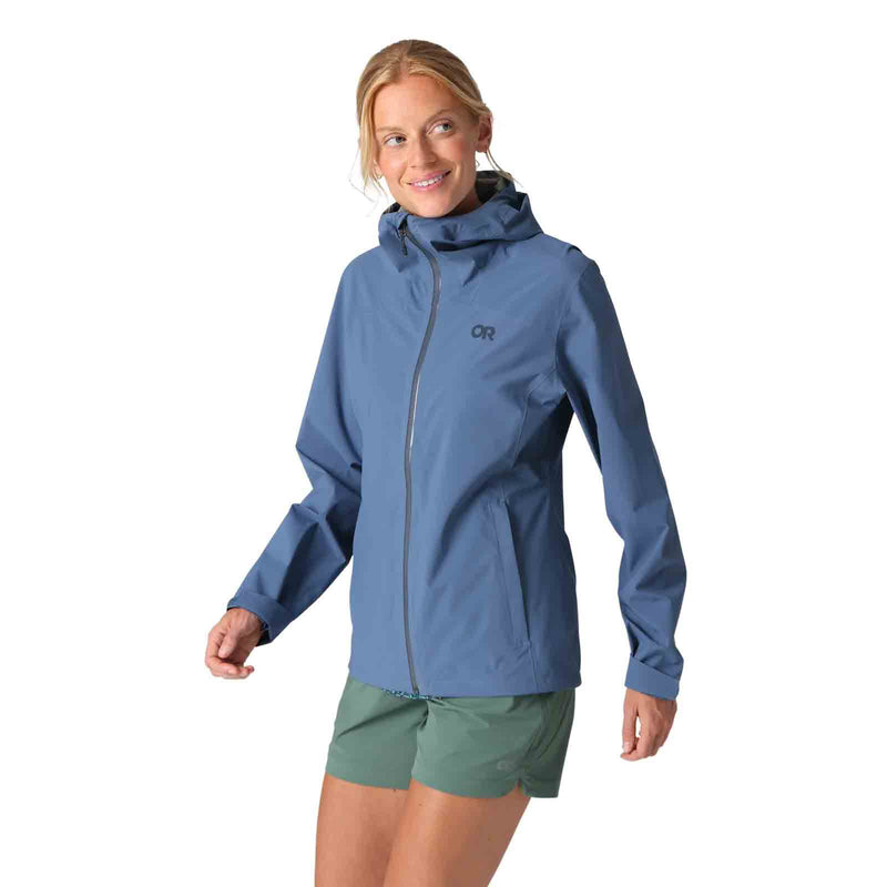 Load image into Gallery viewer, Outdoor Research Womens Stratoburst Stretch Rain Jacket
