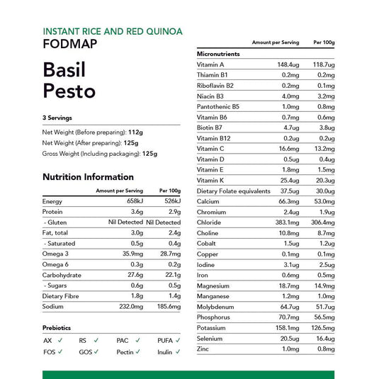 Basil Pesto Style Instant Rice and Quinoa Mix