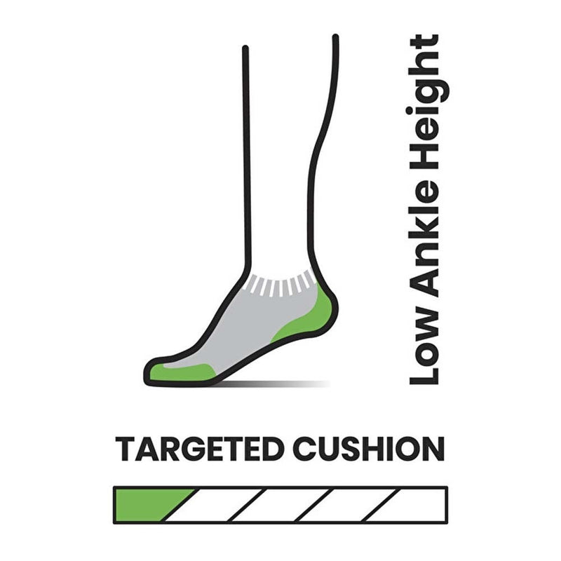 Load image into Gallery viewer, Run Targeted Cushion Pattern Ankle Socks
