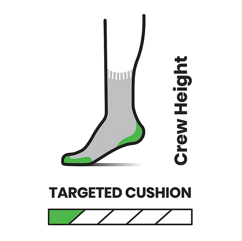 Load image into Gallery viewer, Run Targeted Cushion Pattern Crew Socks
