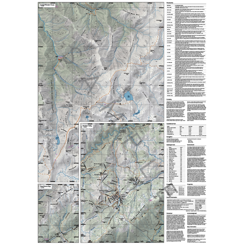 Load image into Gallery viewer, Snowy Mountains Folded Map A1 Gen 2
