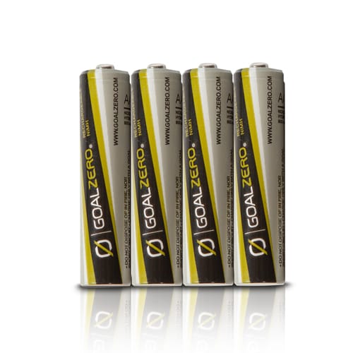 Goal Zero AAA batteries and adaptor for guide 10