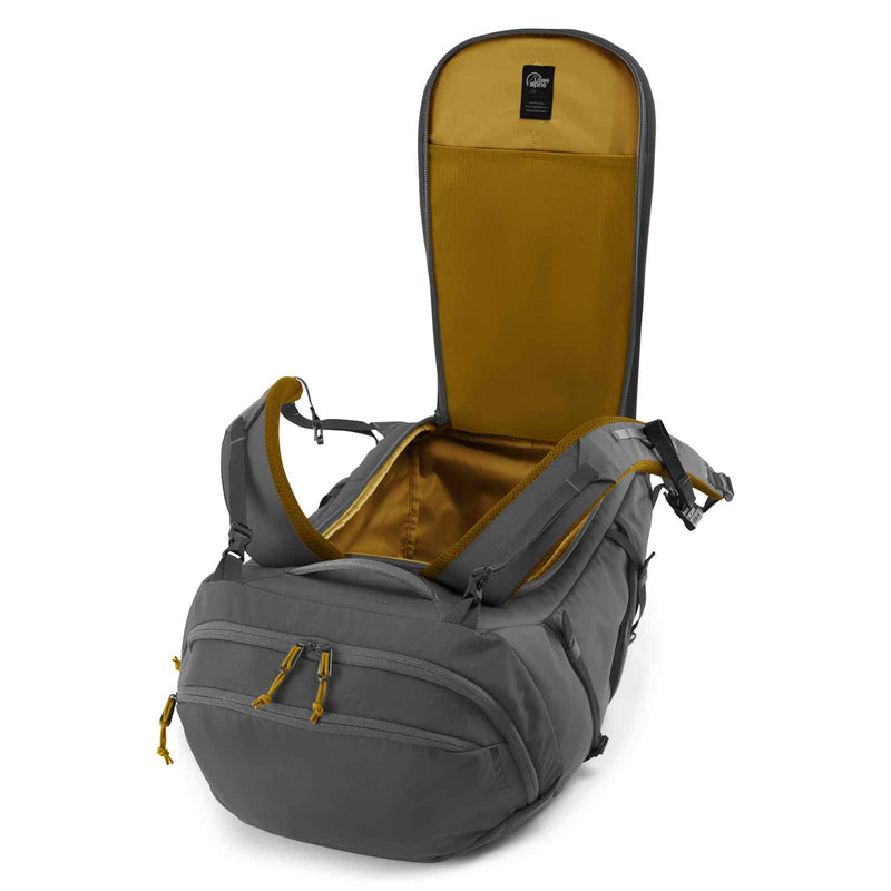 Load image into Gallery viewer, Lowe Alpine Climbing Crag Bag Rogue 48 Ebony features

