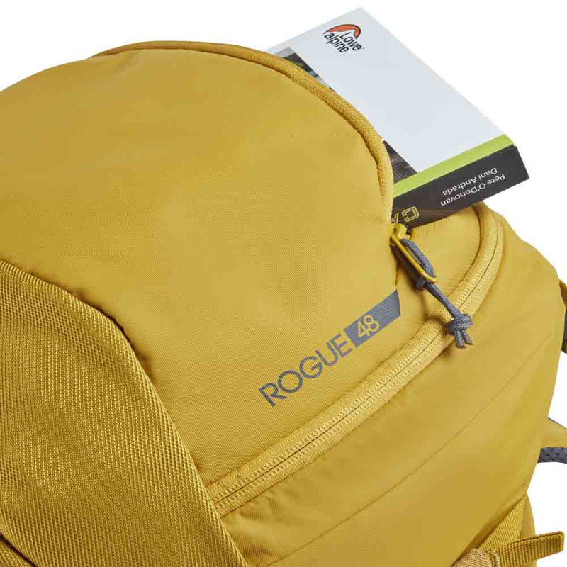 Load image into Gallery viewer, Lowe Alpine Climbing Crag Bag Rogue 48 golden palm features 3
