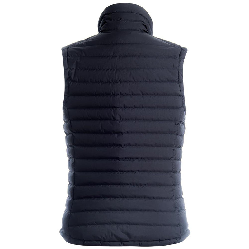Load image into Gallery viewer, Mon tWomens Neon down vest Black back
