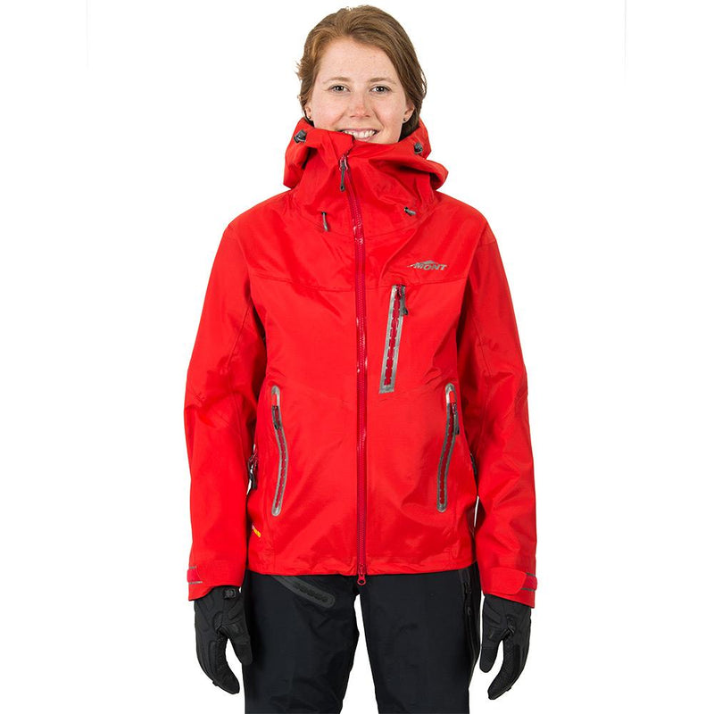 Load image into Gallery viewer, Mont Womens Supersonic Jacket Fiesta front onmodel

