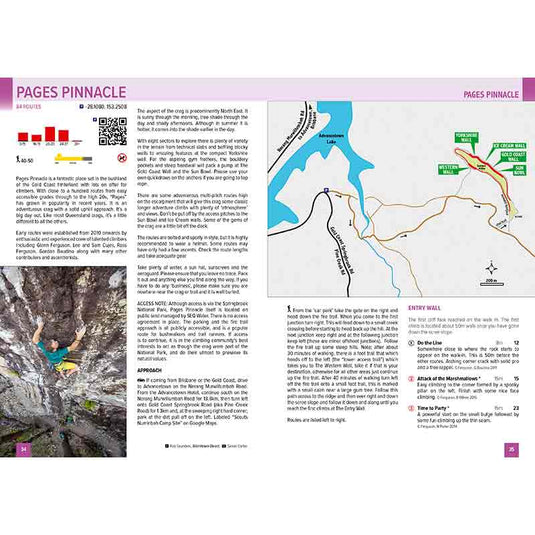 south east queensland rock climbing guide book