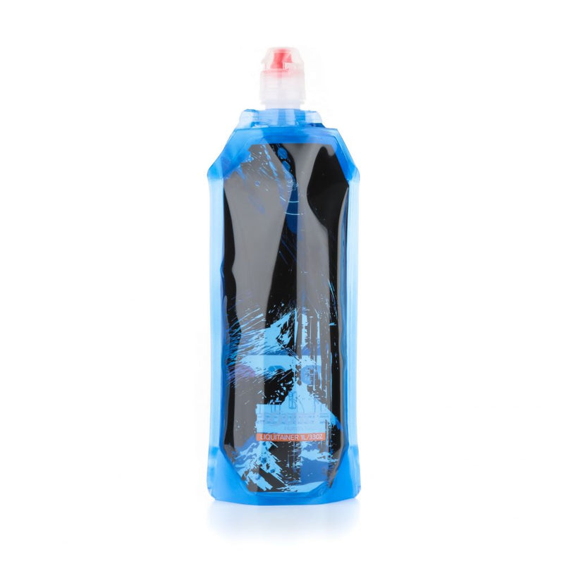 Load image into Gallery viewer, Source hydration liquidtainer 1L foldable light waterbottle black blue
